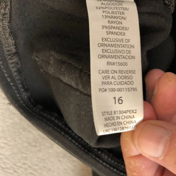 Democracy Women's Jeans Size 16 Slimming Ab Technology Skinny Black Casual - Picture 7 of 10